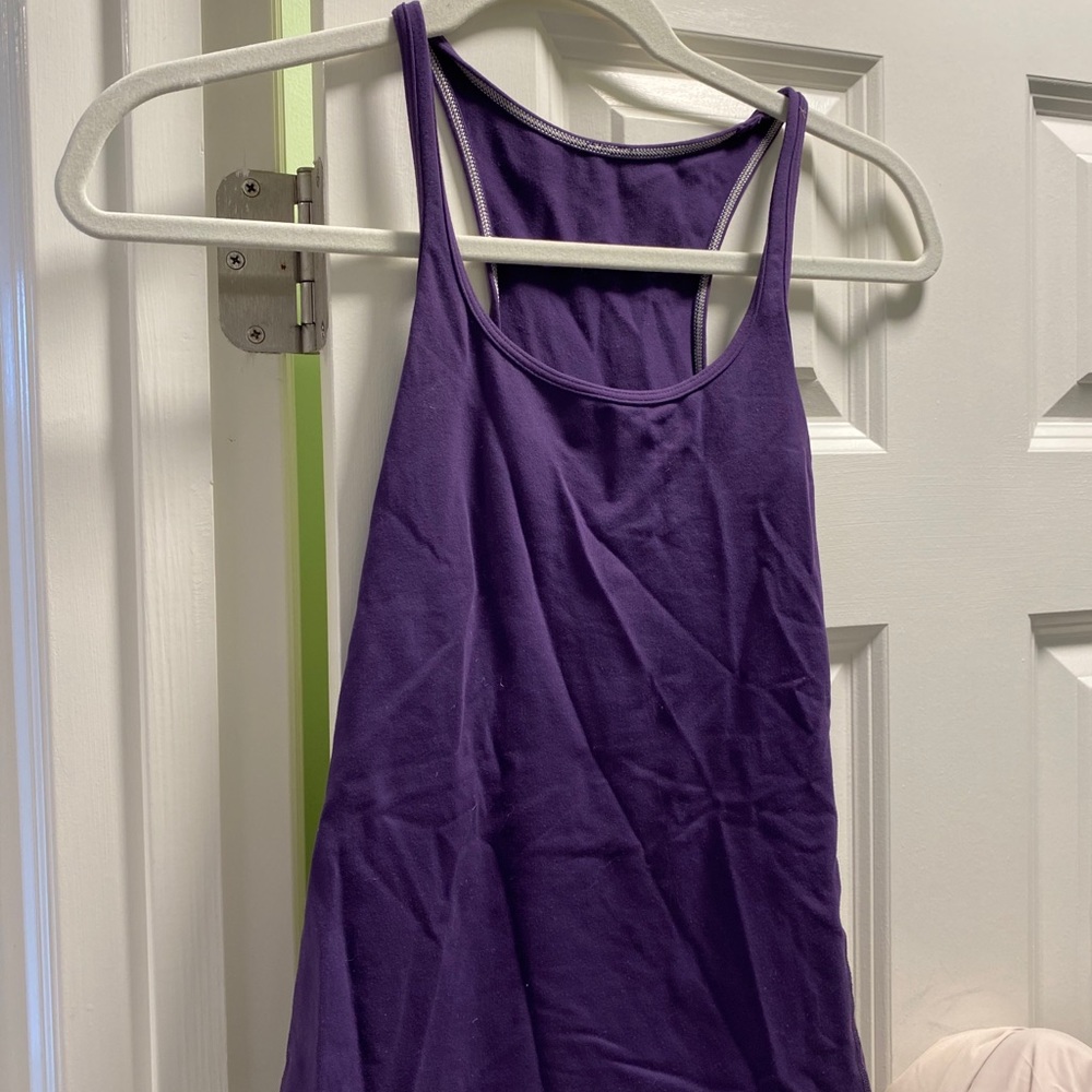 Purple lulu tank top